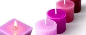 Hacer velas con moldes de silicona