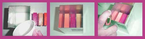 Hacer jabon tricolor Opaco Paso 3 Hacer jabon tricolor Opaco Paso 3