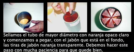 Paso 4 Hacer jabon con forma de Naranja. Paso 4 Hacer jabon con forma de Naranja.