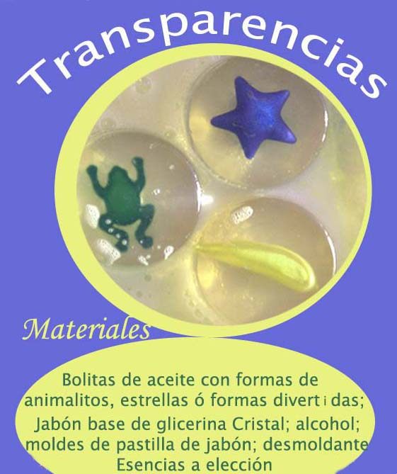 Hacer jabón con transparencias Hacer jabón con transparencias