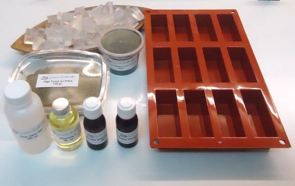 Materiales para hacer jabon de Alga Fucus y Clorofila Materiales para hacer jabon de Alga Fucus y Clorofila.