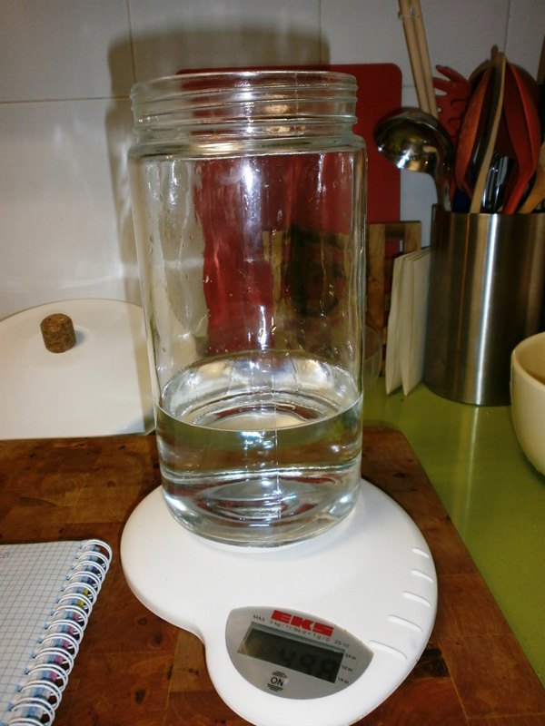 Pesamos el agua. Pesamos el agua.