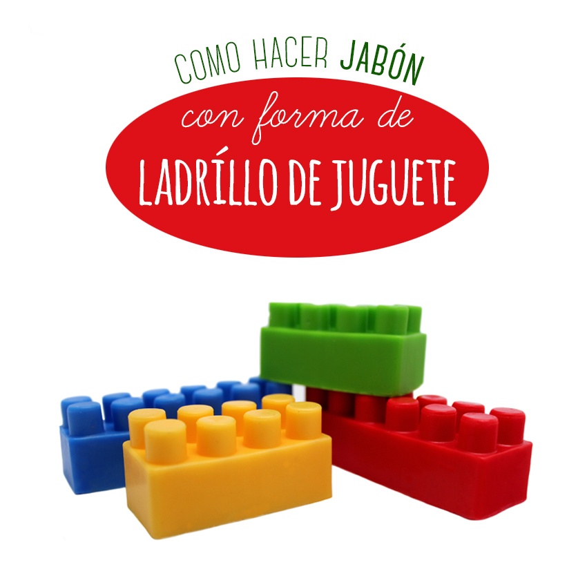 Hacer jabón con forma de Ladrillo de juguete