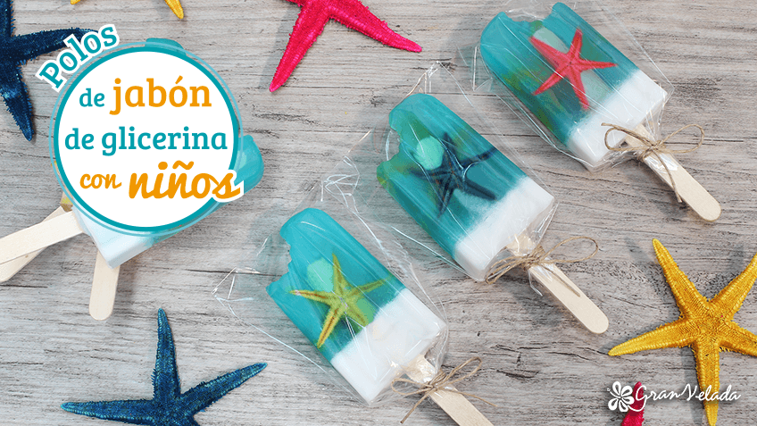 Hacer polos de jabón de glicerina con niños