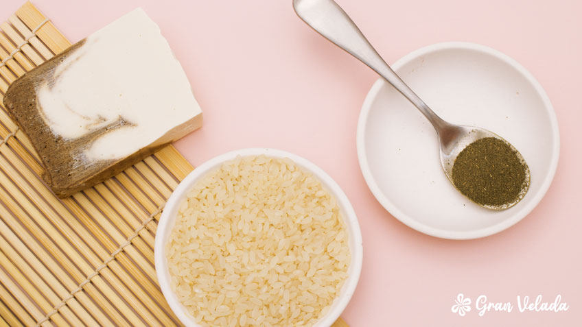 Receta de Jabon de arroz y te casero y natural