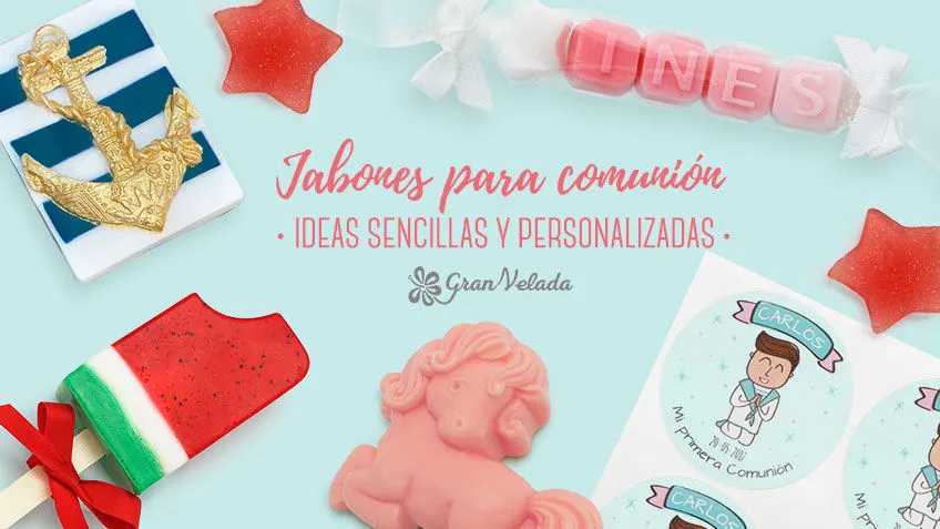 Detalle de comunión: regalo de jabones ecológicos para una comunión