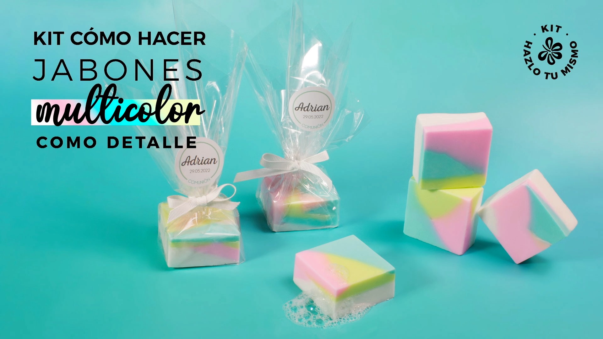 Kit como hacer jabones multicolor para detalles exclusivo de Gran Velada -  Hacer Jabones