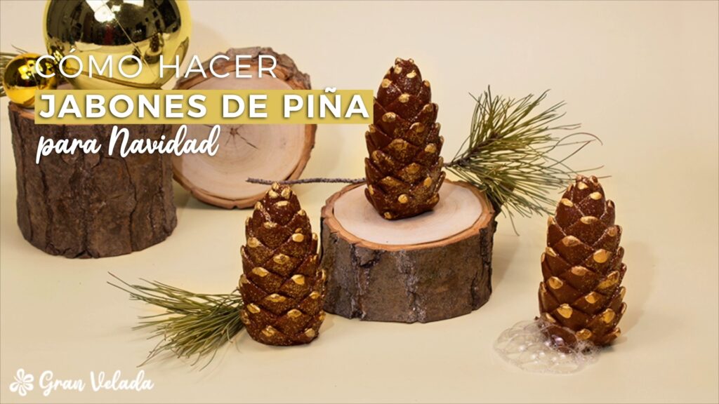 como hacer jabones de pina para navidad