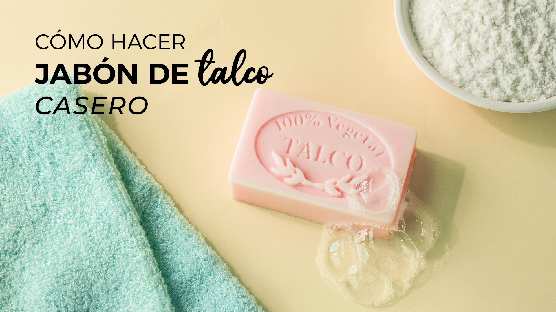 jabon talco casero