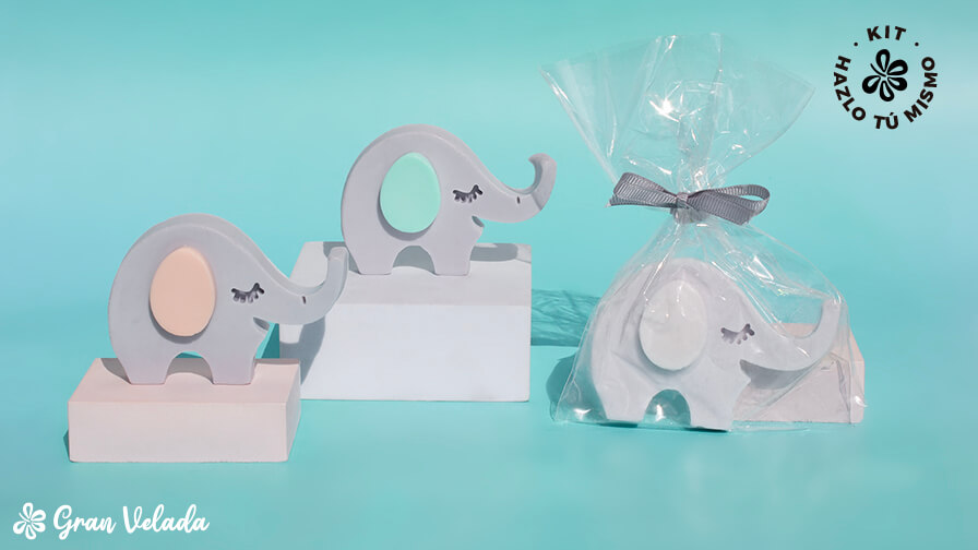 Kit de fabricação de sabonete de elefante para pós-batismo